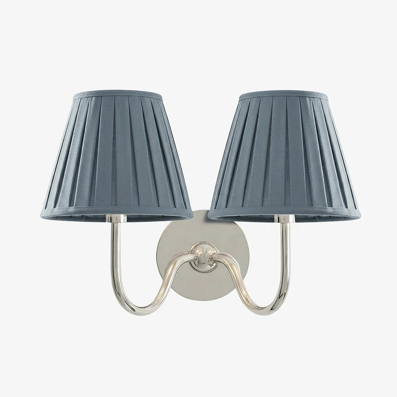 Wandlamp met Geplisseerde Stoffen Kap – Klassieke Verlichting voor Slaapkamer en Woonkamer | Sansoti