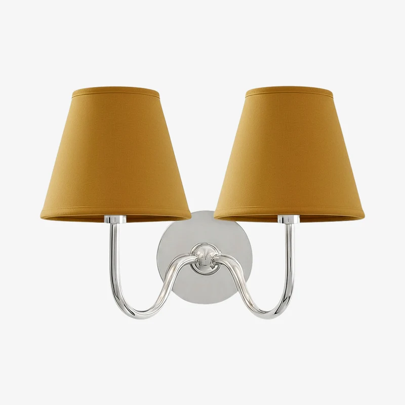 Wandlamp met Geplisseerde Stoffen Kap – Klassieke Verlichting voor Slaapkamer en Woonkamer | Sansoti