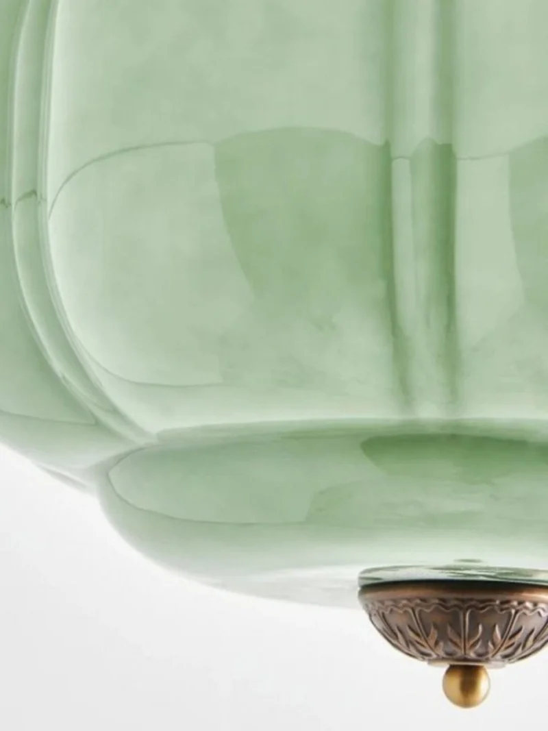 Retro Plafondlamp met Melkglazen Kap – Verfijnde Semi-Flush Mount Verlichting voor Moderne Interieurs | Sansoti