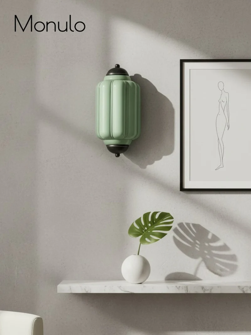 Wandlamp Melkglas voor Slaapkamer Gang Scandinavische Stijl | Sansoti
