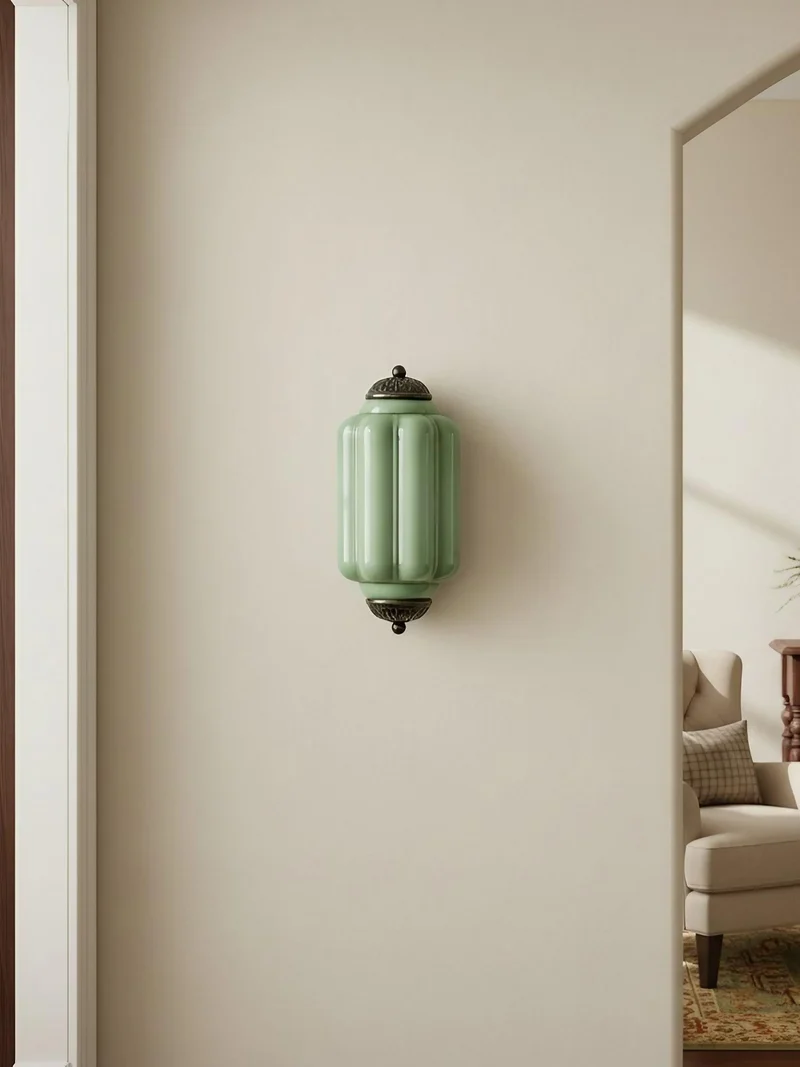 Wandlamp Melkglas voor Slaapkamer Gang Scandinavische Stijl | Sansoti
