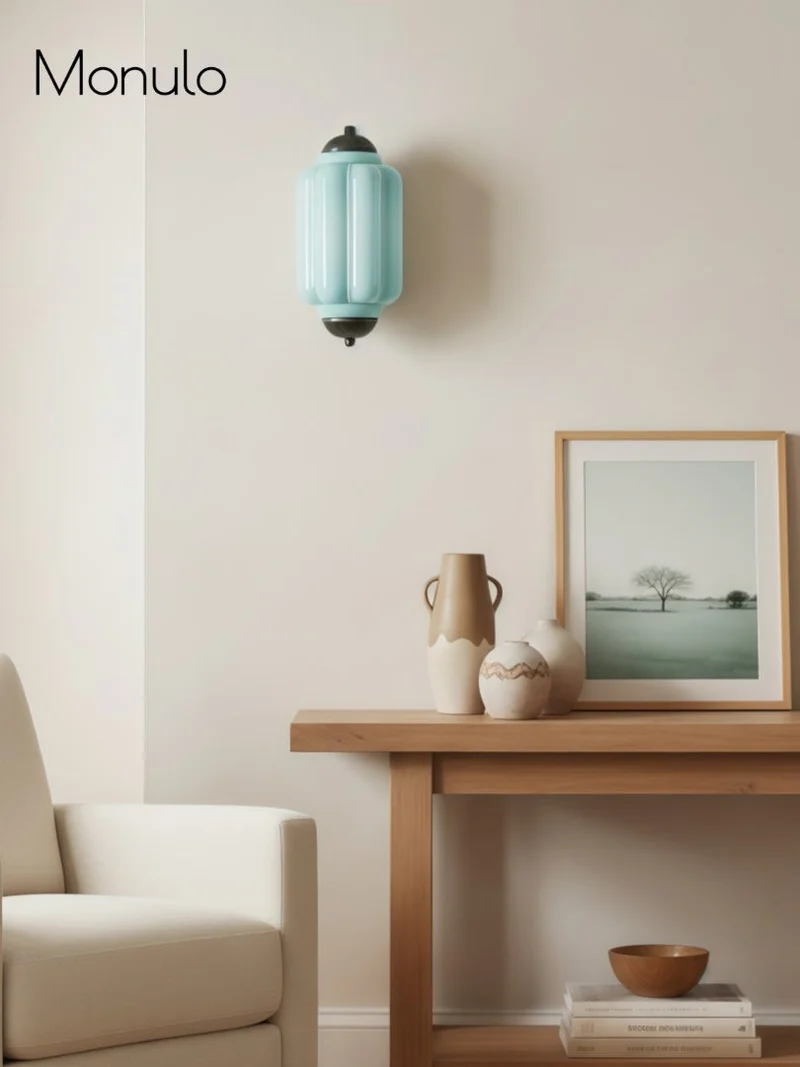 Wandlamp Melkglas voor Slaapkamer Gang Scandinavische Stijl | Sansoti