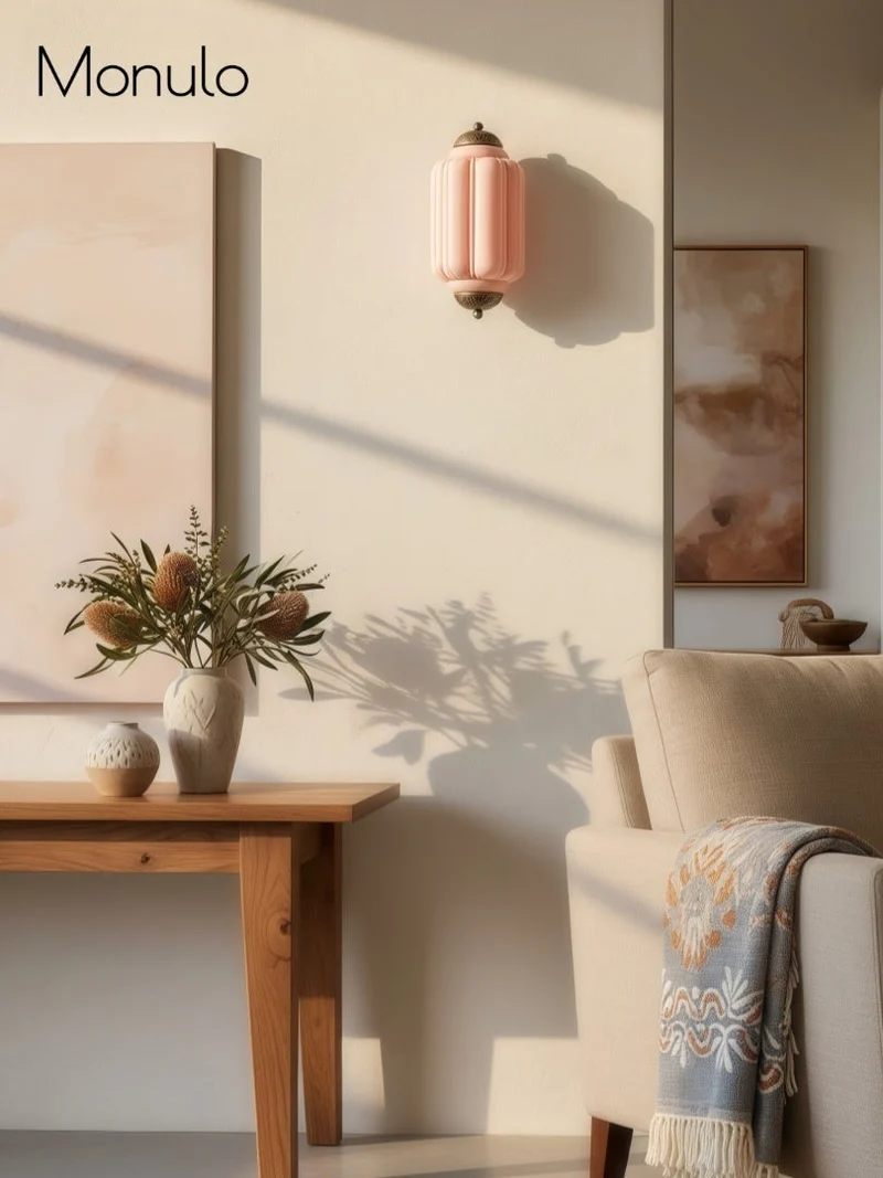 Wandlamp Melkglas voor Slaapkamer Gang Scandinavische Stijl | Sansoti