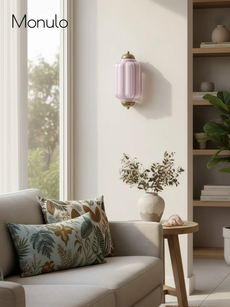 Wandlamp Melkglas voor Slaapkamer Gang Scandinavische Stijl | Sansoti
