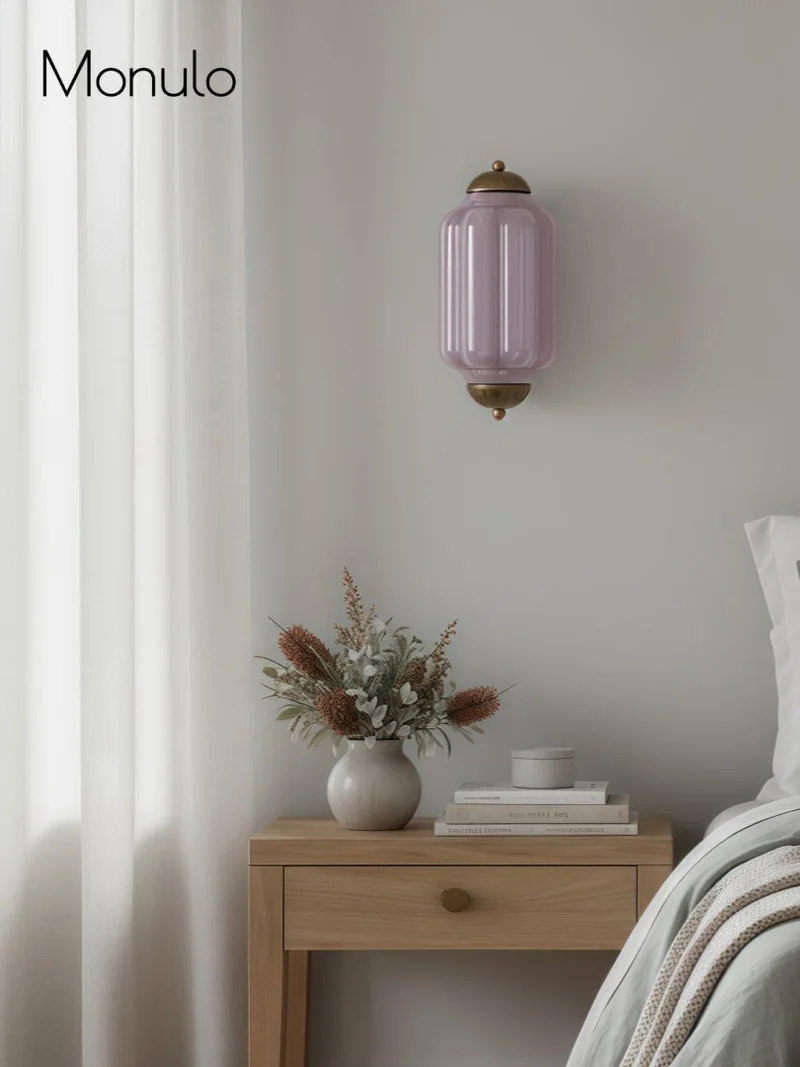 Wandlamp Melkglas voor Slaapkamer Gang Scandinavische Stijl | Sansoti