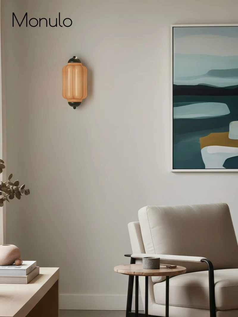 Wandlamp Melkglas voor Slaapkamer Gang Scandinavische Stijl | Sansoti
