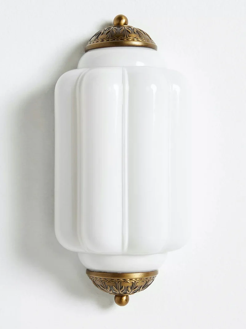 Wandlamp Melkglas voor Slaapkamer Gang Scandinavische Stijl | Sansoti