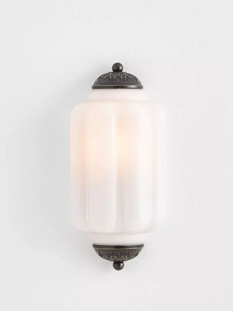 Wandlamp Melkglas voor Slaapkamer Gang Scandinavische Stijl | Sansoti