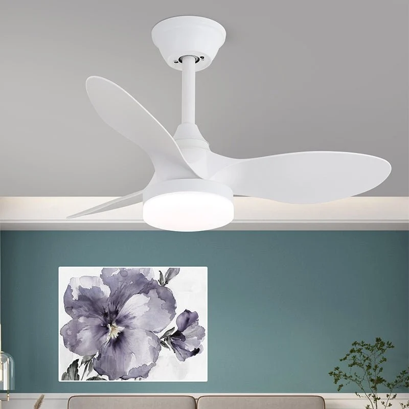 Plafondventilator met Verlichting Scandinavisch Design Zwart Hout 61-80cm | Sansoti