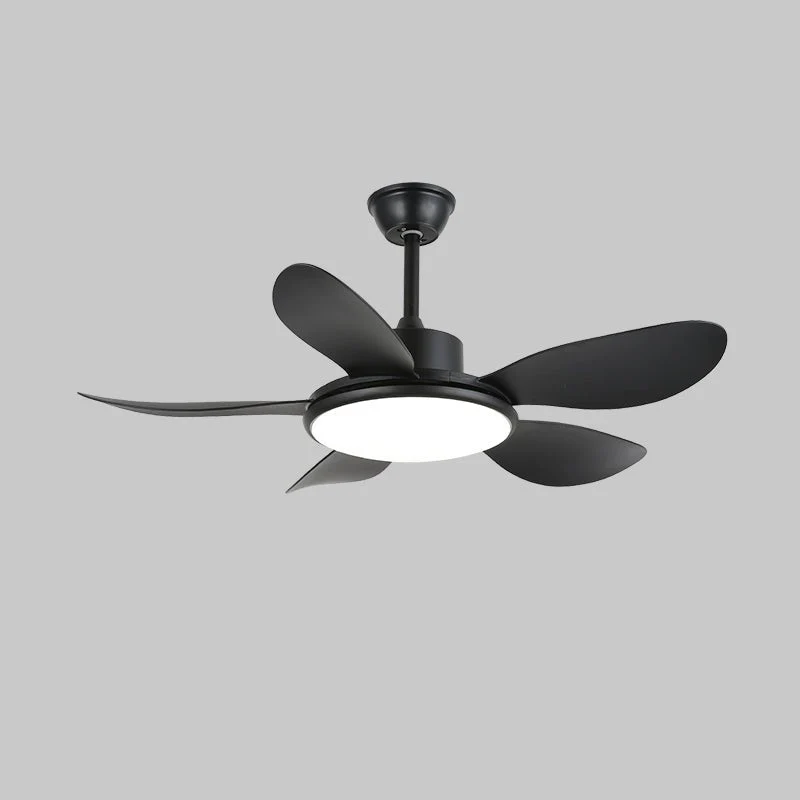 Plafondventilator met LED-verlichting en afstandsbediening | Scandinavisch design met houtnerf afwerking | Sansoti