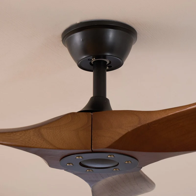 Houten Plafondventilator met Afstandsbediening – 6 Snelheden & 35W Motor – 106cm of 132cm | Sansoti
