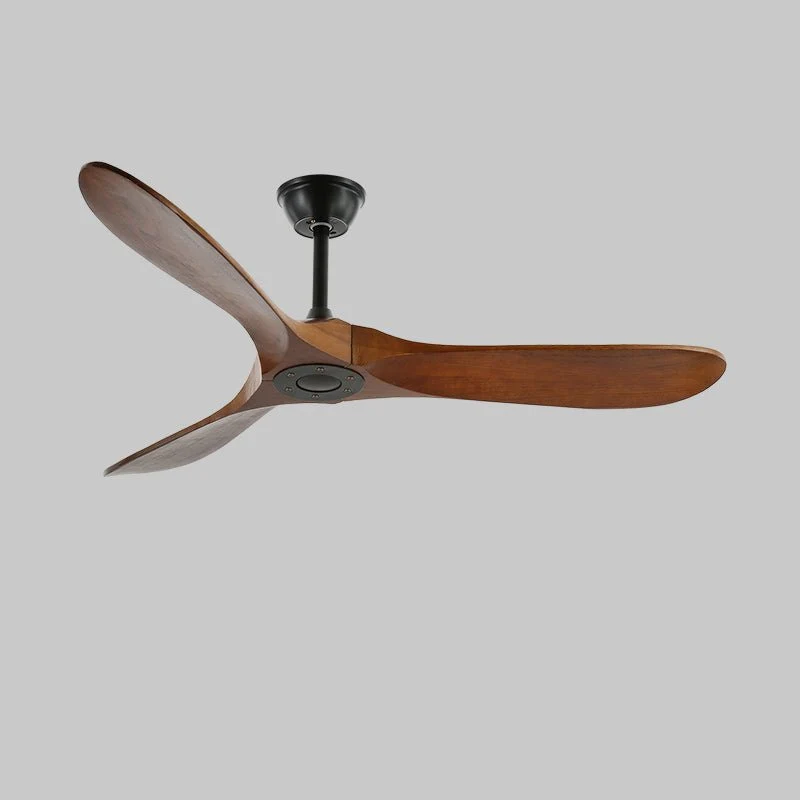 Houten Plafondventilator met Afstandsbediening – 6 Snelheden & 35W Motor – 106cm of 132cm | Sansoti