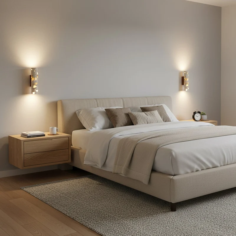 Wandlamp Terrazzo Cilinder – Walnoot Houten Basis – Handgemaakt Natuursteen – Retro Kolom Design – Warm Licht G9 – Woonkamer Slaapkamer Gang | Sansoti
