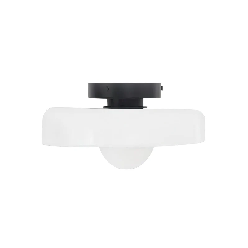 Disc Orb Plafondlamp – Moderne Glazen Lampenkap Rond Scandinavisch Design Messing Basis 3 Lichtpunten Warm Licht Woonkamer Slaapkamer Eetkamer | Sansoti