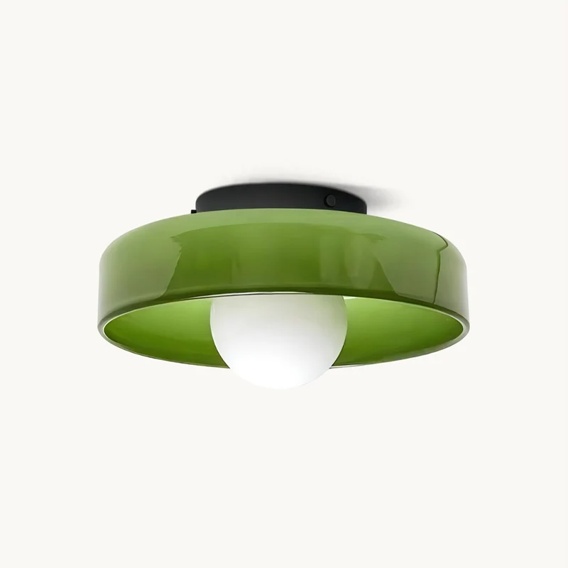Disc Orb Plafondlamp – Moderne Glazen Lampenkap Rond Scandinavisch Design Messing Basis 3 Lichtpunten Warm Licht Woonkamer Slaapkamer Eetkamer | Sansoti