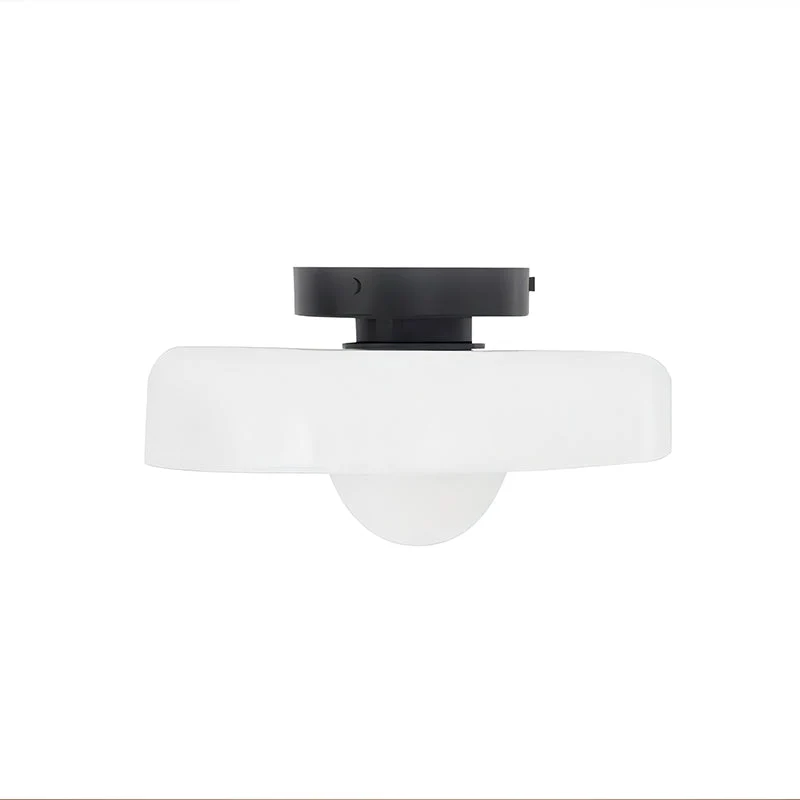 Disc Orb Plafondlamp – Moderne Glazen Lampenkap Rond Scandinavisch Design Messing Basis 3 Lichtpunten Warm Licht Woonkamer Slaapkamer Eetkamer | Sansoti