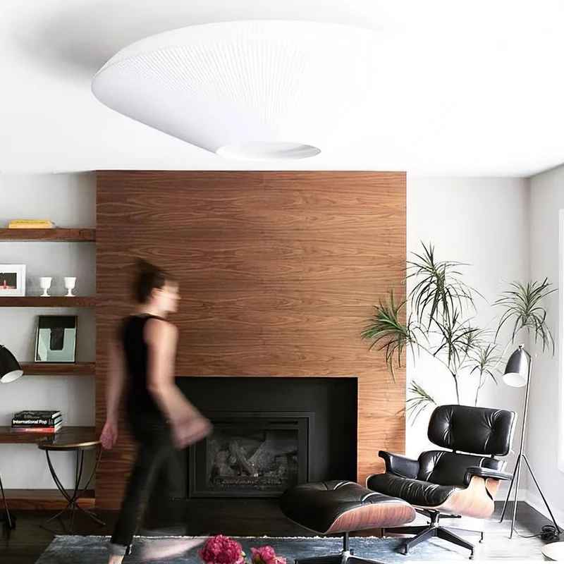 Plafondlamp Oosterse Stijl Stoffen Kap Zachte Verlichting voor Eetkamer Woonkamer Dimbaar 3 Maten | Sansoti
