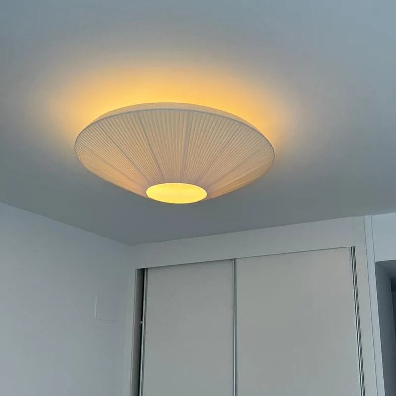 Plafondlamp Oosterse Stijl Stoffen Kap Zachte Verlichting voor Eetkamer Woonkamer Dimbaar 3 Maten | Sansoti