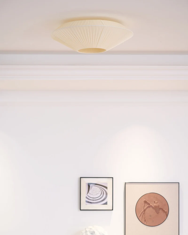 Plafondlamp Oosterse Stijl Stoffen Kap Zachte Verlichting voor Eetkamer Woonkamer Dimbaar 3 Maten | Sansoti