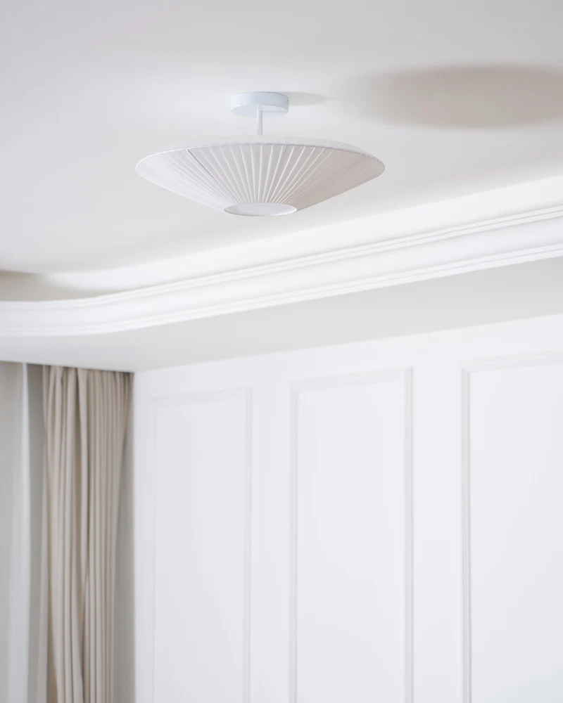 Plafondlamp Oosterse Stijl Stoffen Kap Zachte Verlichting voor Eetkamer Woonkamer Dimbaar 3 Maten | Sansoti
