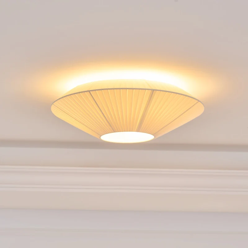 Plafondlamp Oosterse Stijl Stoffen Kap Zachte Verlichting voor Eetkamer Woonkamer Dimbaar 3 Maten | Sansoti