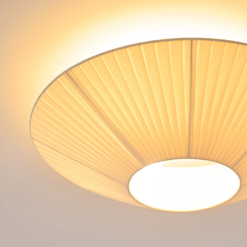 Plafondlamp Oosterse Stijl Stoffen Kap Zachte Verlichting voor Eetkamer Woonkamer Dimbaar 3 Maten | Sansoti