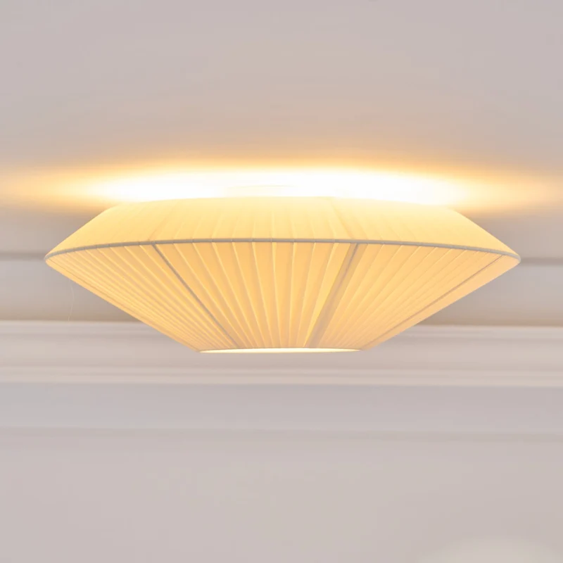 Plafondlamp Oosterse Stijl Stoffen Kap Zachte Verlichting voor Eetkamer Woonkamer Dimbaar 3 Maten | Sansoti