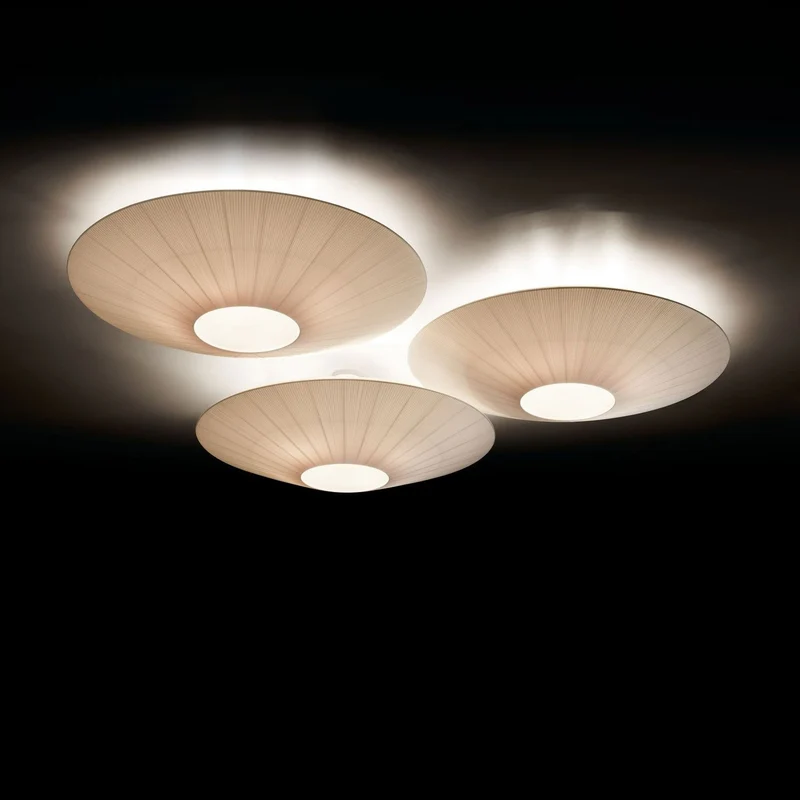 Plafondlamp Oosterse Stijl Stoffen Kap Zachte Verlichting voor Eetkamer Woonkamer Dimbaar 3 Maten | Sansoti