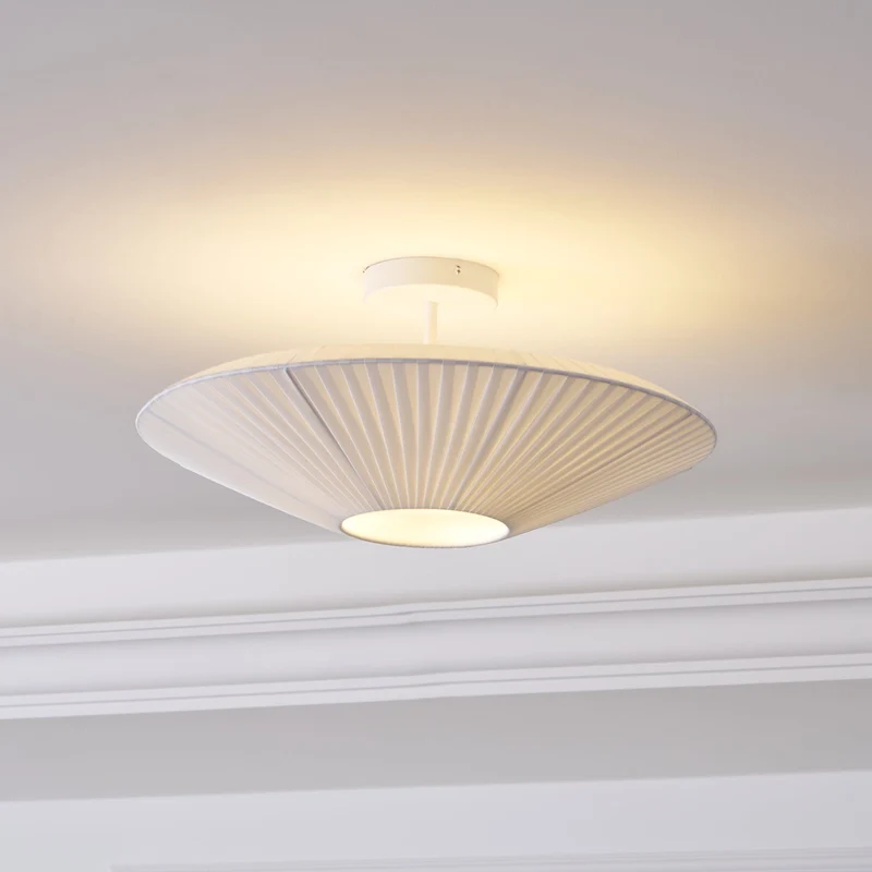 Plafondlamp Oosterse Stijl Stoffen Kap Zachte Verlichting voor Eetkamer Woonkamer Dimbaar 3 Maten | Sansoti