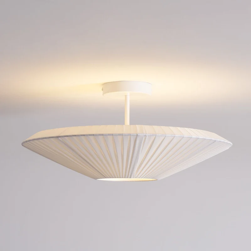 Plafondlamp Oosterse Stijl Stoffen Kap Zachte Verlichting voor Eetkamer Woonkamer Dimbaar 3 Maten | Sansoti