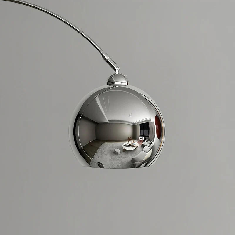 Verstelbare Vloerlamp Metaal Zwart Chroom Wit Telescopische Arm Leeslamp Modern Design | Sansoti