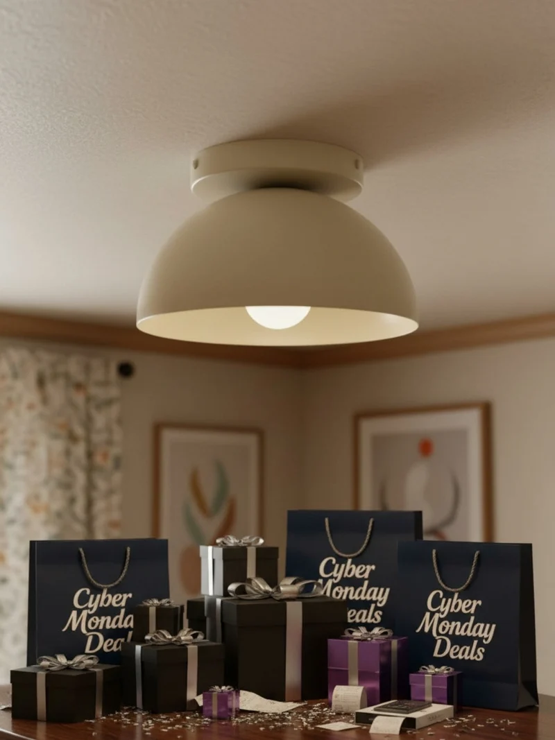 Minimalistische Plafondlamp Dome voor Compacte Ruimtes – Opbouwspot Beschikbaar in Meerdere Kleuren | Sansoti