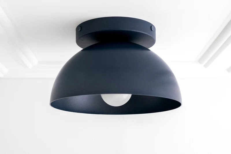 Minimalistische Plafondlamp Dome voor Compacte Ruimtes – Opbouwspot Beschikbaar in Meerdere Kleuren | Sansoti