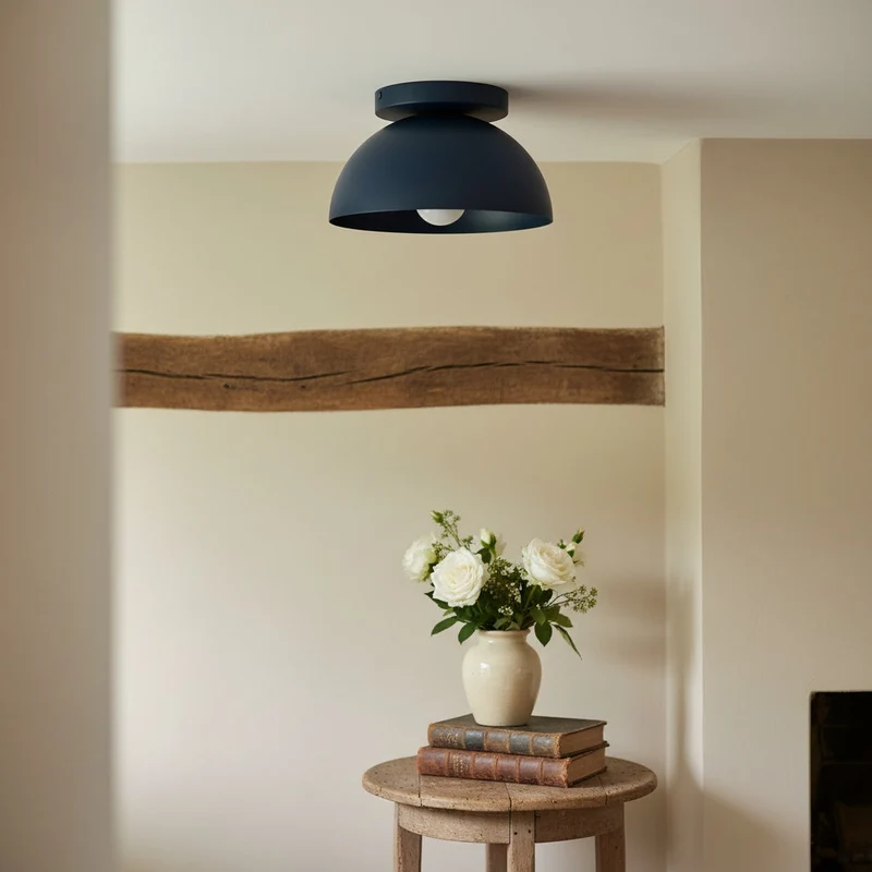 Minimalistische Plafondlamp Dome voor Compacte Ruimtes – Opbouwspot Beschikbaar in Meerdere Kleuren | Sansoti