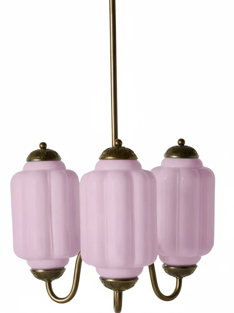 Melkglazen Kroonluchter Vintage Afwerking Tijdloze Elegantie Klassieke Verlichting voor Eetkamer Woonkamer | Sansoti
