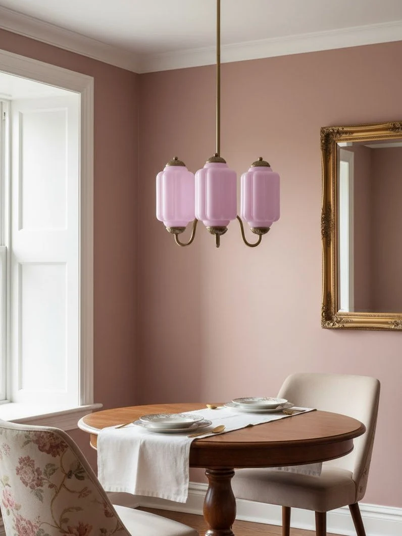Melkglazen Kroonluchter Vintage Afwerking Tijdloze Elegantie Klassieke Verlichting voor Eetkamer Woonkamer | Sansoti