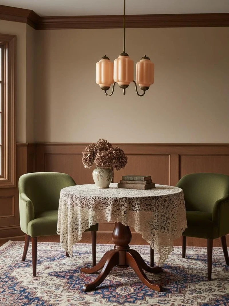 Melkglazen Kroonluchter Vintage Afwerking Tijdloze Elegantie Klassieke Verlichting voor Eetkamer Woonkamer | Sansoti