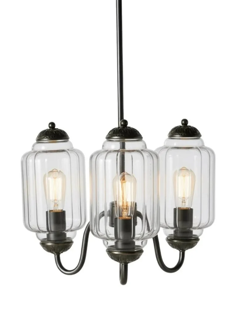 Melkglazen Kroonluchter Vintage Afwerking Tijdloze Elegantie Klassieke Verlichting voor Eetkamer Woonkamer | Sansoti