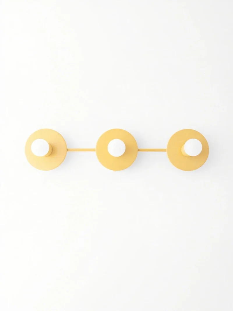 Minimalistische Badkamerlamp met Drie Lichtpunten - Verkrijgbaar in Meerdere Kleuren | Sansoti