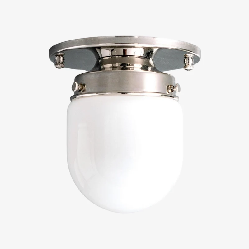 Opaal Glazen Wandlamp & Plafondlamp Dubbelfunctie Modern Design Messing | Sansoti