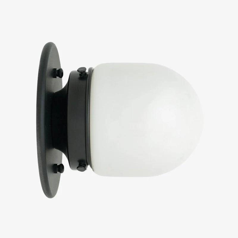 Opaal Glazen Wandlamp & Plafondlamp Dubbelfunctie Modern Design Messing | Sansoti