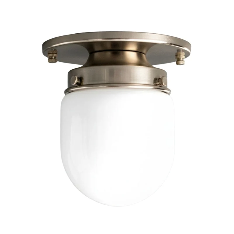 Opaal Glazen Wandlamp & Plafondlamp Dubbelfunctie Modern Design Messing | Sansoti
