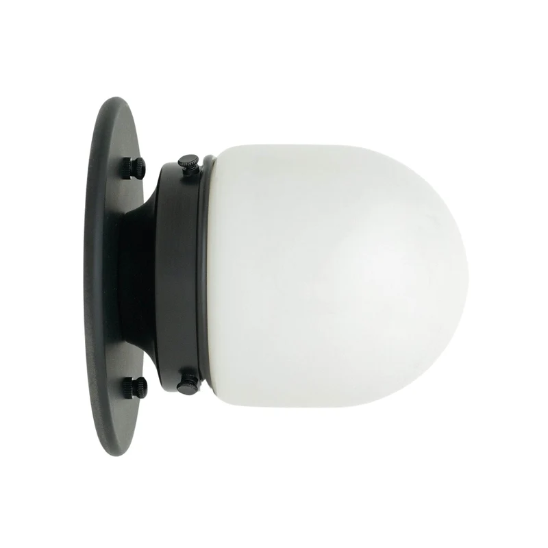 Opaal Glazen Wandlamp & Plafondlamp Dubbelfunctie Modern Design Messing | Sansoti