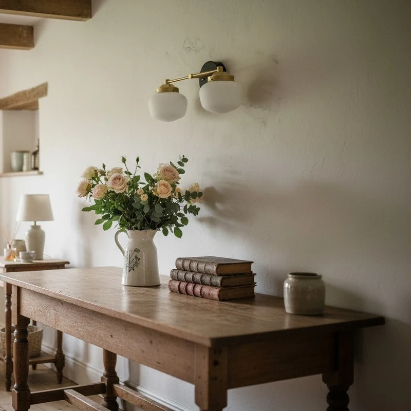 Globe Wandlamp Klassieke Badkamer Schoolhouse Verlichting Mat Opaal Glas voor Spiegel en Wastafel | Sansoti