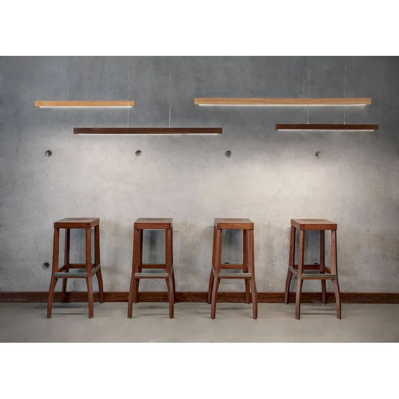 LED Pendellampe Smal Touch-Dimmer 3220lm Nuss