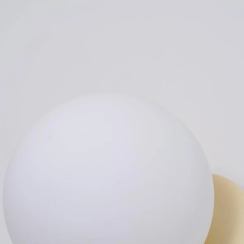 Nuvol Wandlamp — Metalen Wandspot met Glazen Bol ø12cm — Compacte Wandverlichting in 5 Kleuren | Sansoti
