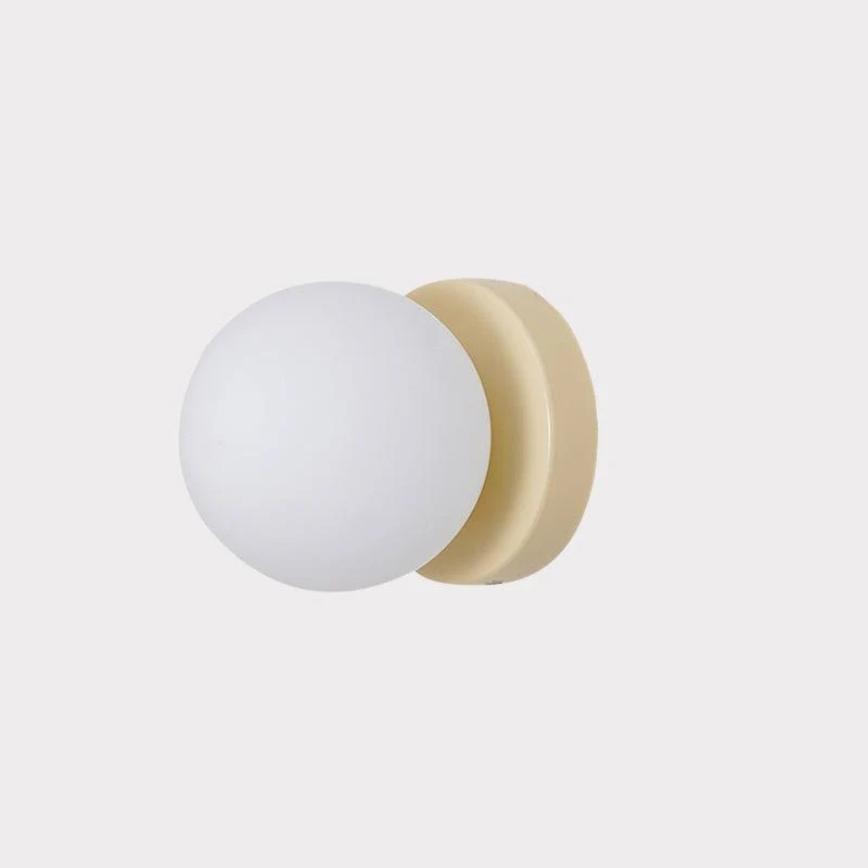 Nuvol Wandlamp — Metalen Wandspot met Glazen Bol ø12cm — Compacte Wandverlichting in 5 Kleuren | Sansoti