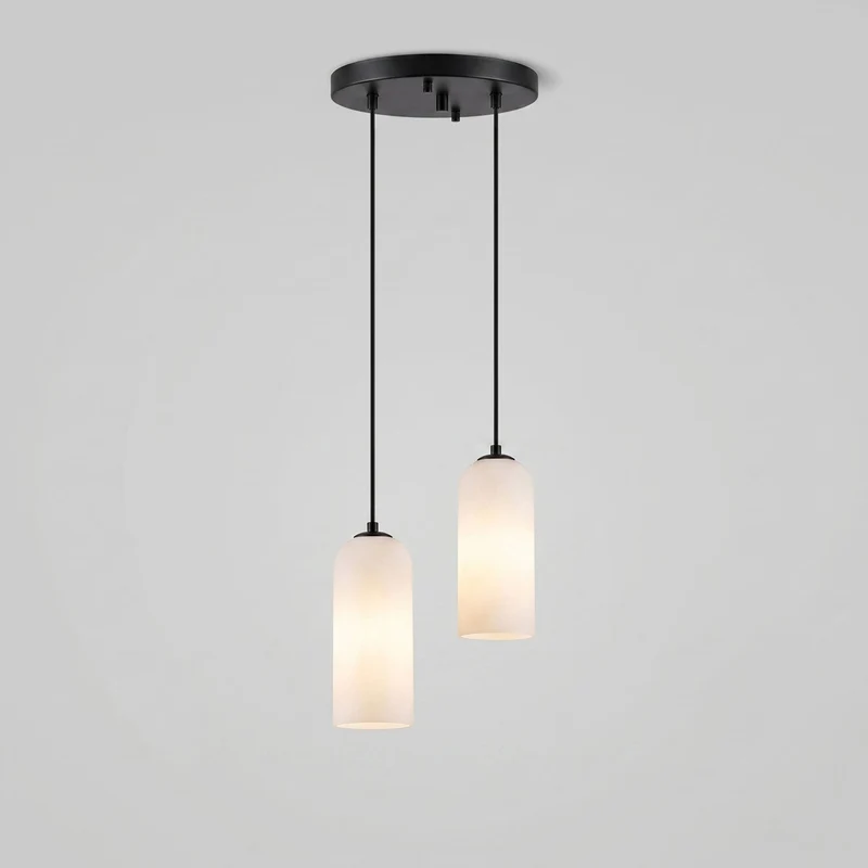 Alabasten Hanglamp met Gevlochten Snoer – Natuursteen Verlichting van Enkel Lichtpunt tot 21-Lichts Cluster – Mid-Century Modern Stijl Eetkamer Hanglamp met E12/E14 Fitting | Sansoti
