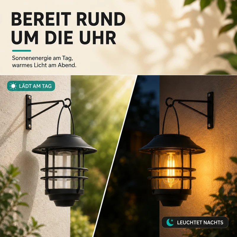 Solarlantaarns met Flammeneffect voor Tuin en Veranda – Atmosferische Wandverlichting 2 Stuks | Sansoti
