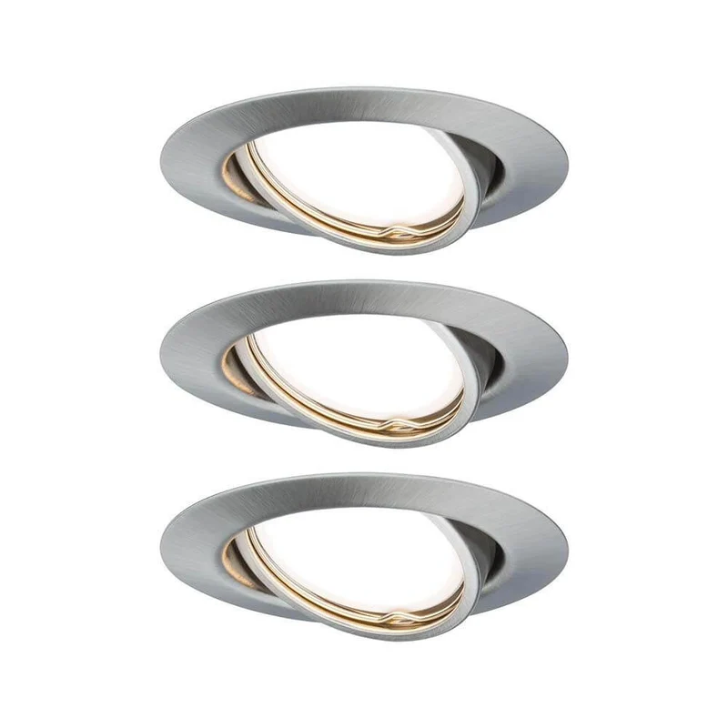 Einbauleuchten-Base rund schwenkbar LED 3x5W GU10 51mm